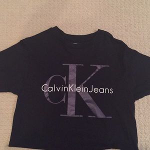 Calvin Klein Black Crop top